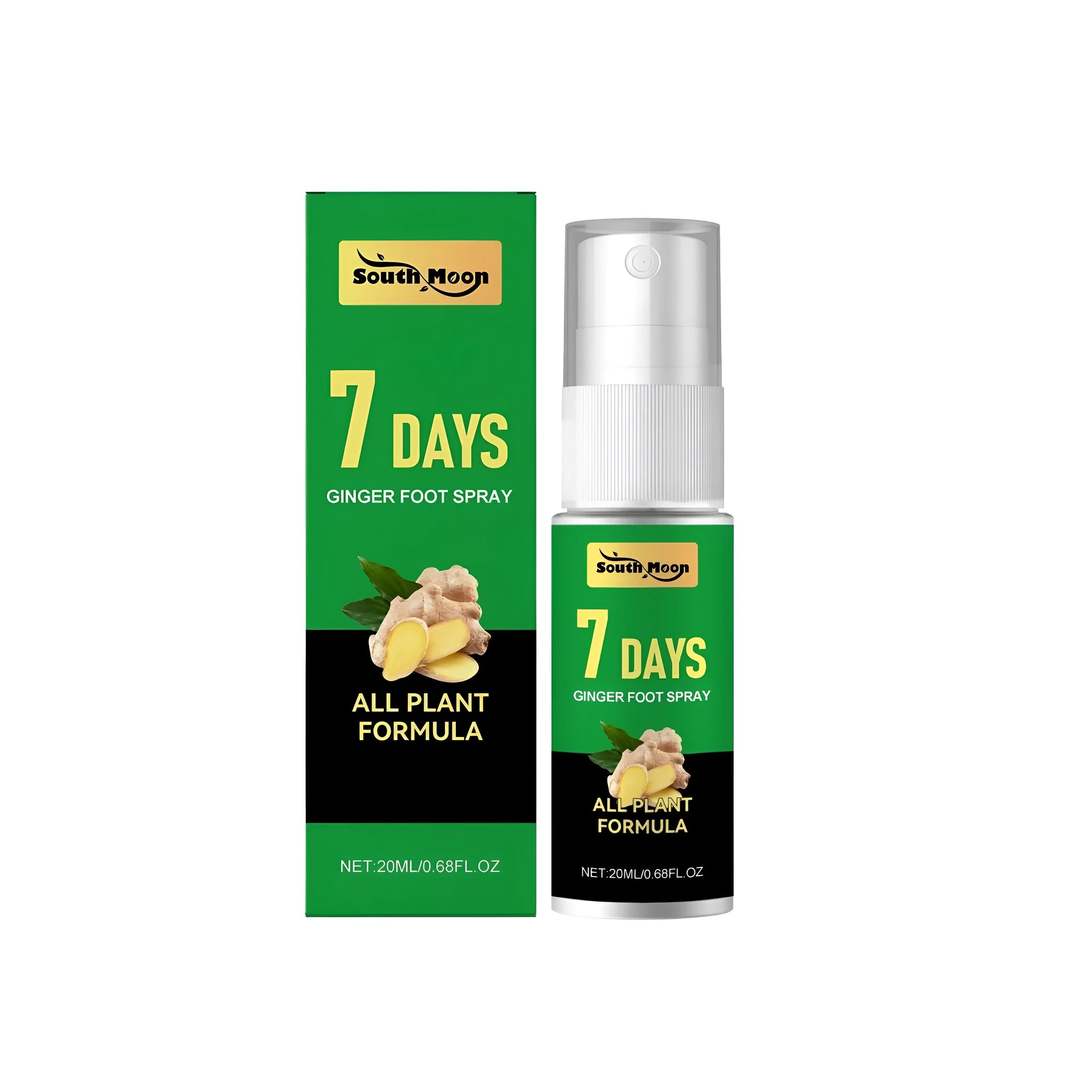 20ml foot ginger nourishing spray bottle with centella asiatica ingredients