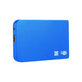 USB 3.0 solid state mobile hard disk in metal shell, available in black, blue, red, and silver.