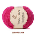 Hand-woven wool knitting thread roll for baby garments in multiple colour options