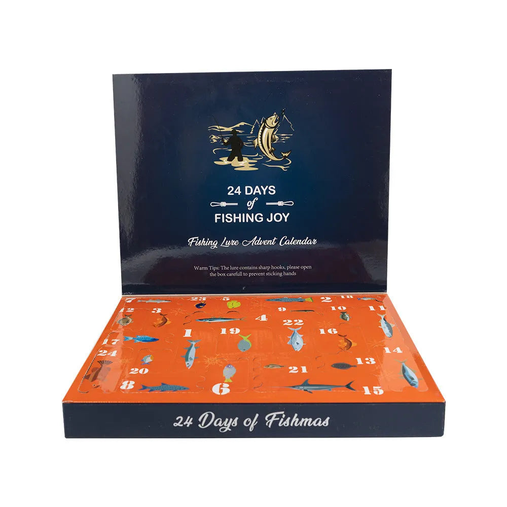 24-piece Christmas Mino Bog themed metal fishing set blind box