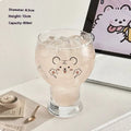 Set of six medieval French wine glasses with different designs including bamboo goblet and tiger beer stein