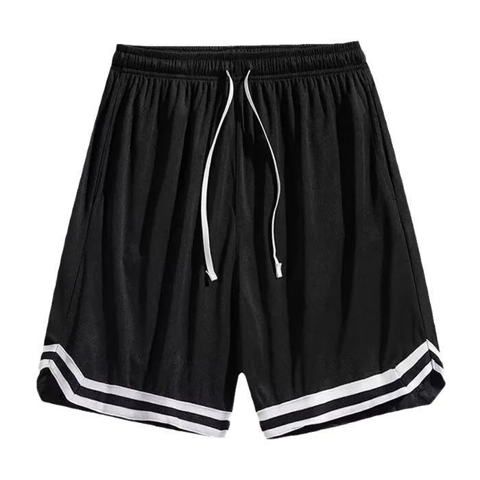 Men's gradient colour cropped trousers with elastic waistband in loose casual fit