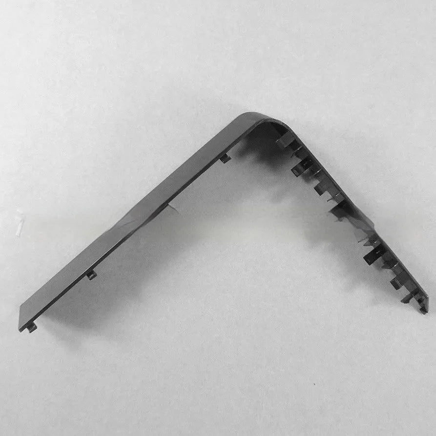 Black and white plastic hard drive bay cover for PC case installation