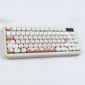 Cartoon dessert cat MOG round key cap with colourful sweet-themed illustration for mechanical keyboards