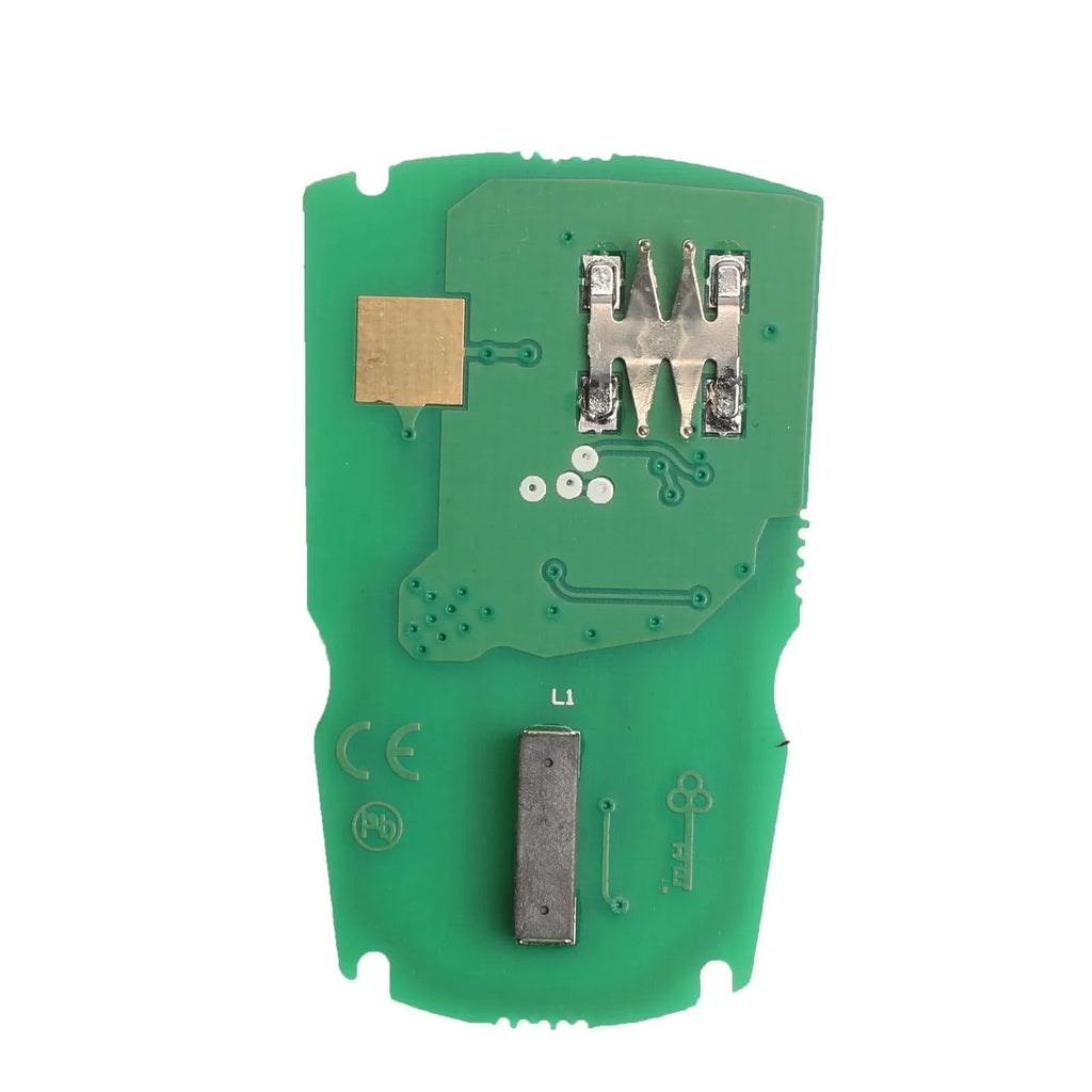 BMW CAS3 semi-intelligent remote car key fob with three blank copper keys.