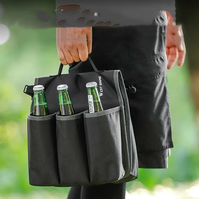 Bicycle double-sided anti-scratch drink pack in black or orange colour with 2L capacity