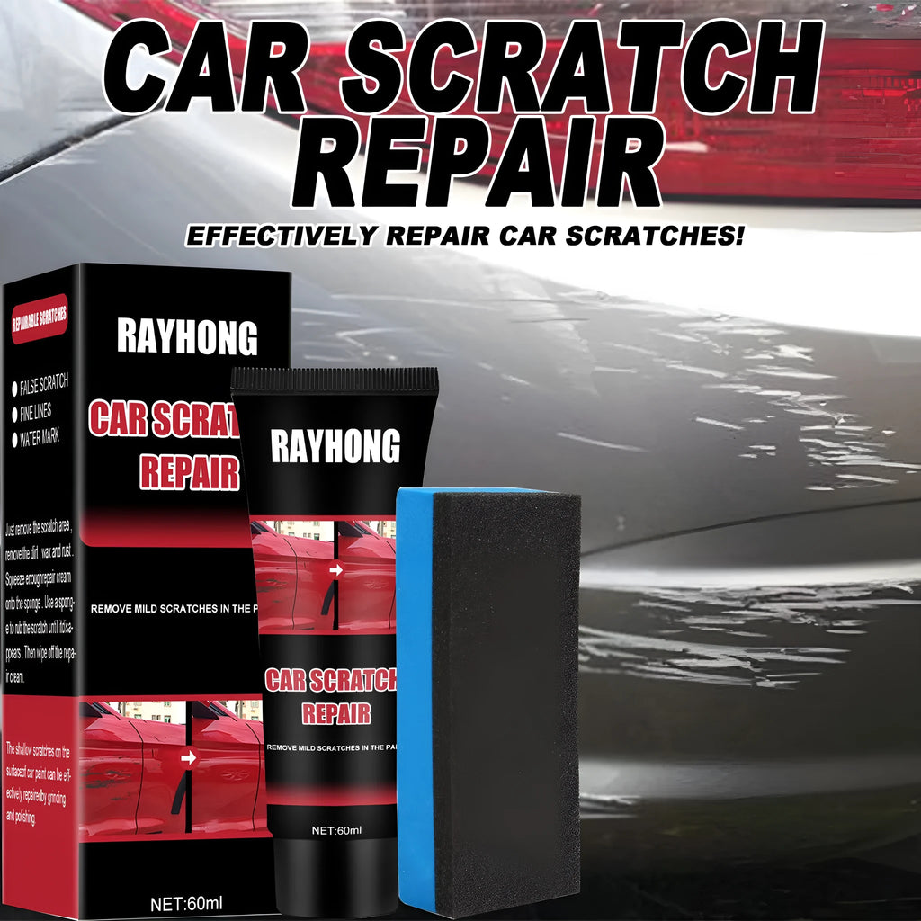 60ml car scratch repair wax pot with applicator tool for paint touch-up.