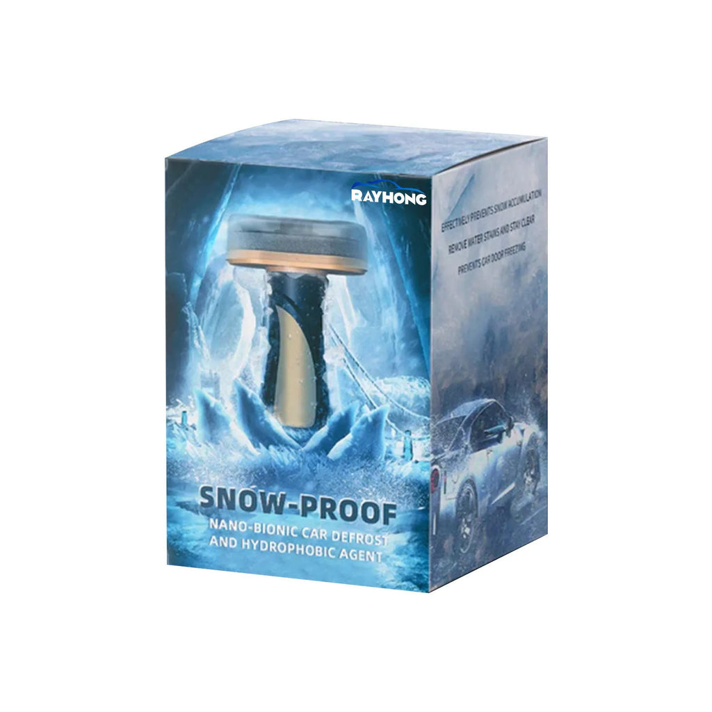 Car snow brush with hydrophobic nano coating and compact PE plastic handle