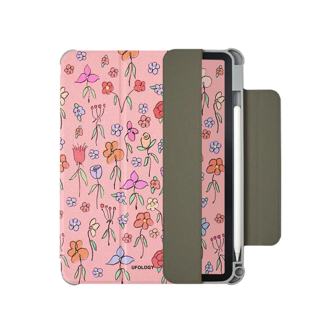 Flat polyurethane protective sleeve with magnetic clip for iPad Air 5 and Air 4 tablets