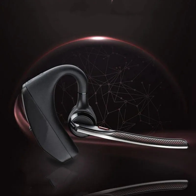 Black stereo Bluetooth sports headphones with battery display