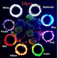 Flexible copper wire LED string lights with bottle stopper for wine bottle decoration