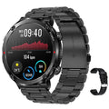 Black T30 Smart Watch with 52mm IPS screen showing Bluetooth calling interface and silicone strap
