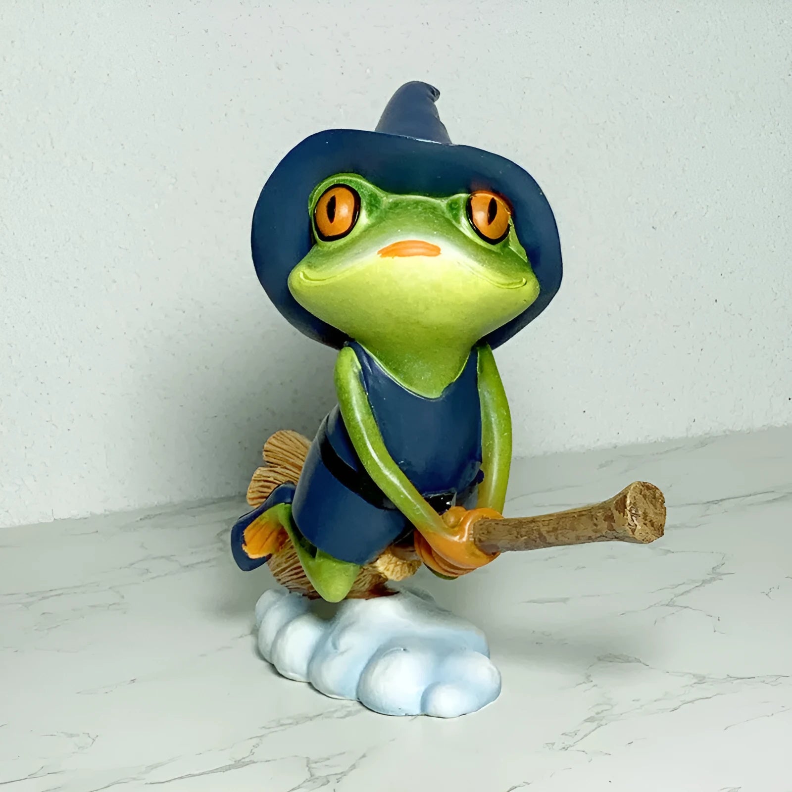 European-style Magic Yoga Frog decoration in RDW123 colour, a plastic and resin micro landscape figurine.