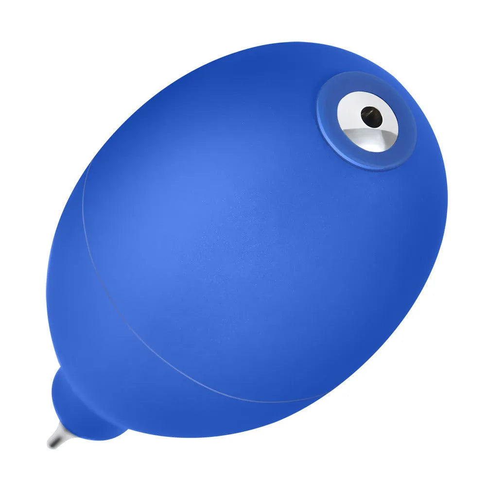 Blue rubber dust removal air blower cleaning tool for cameras and phones