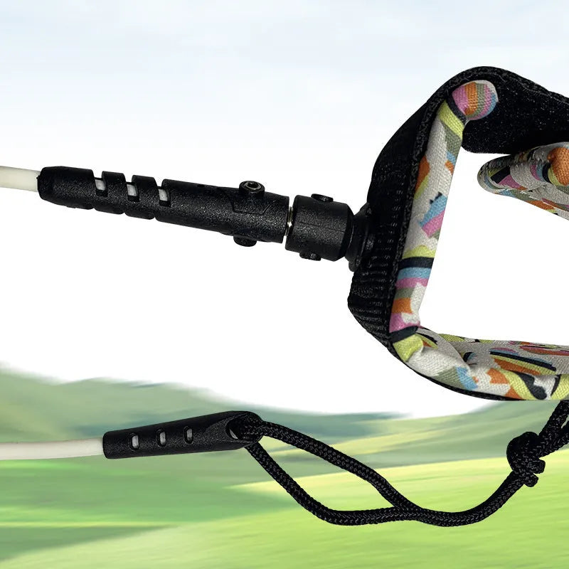 Surfboard wrist leash made from pulp rope with 50kg load capacity and high elasticity