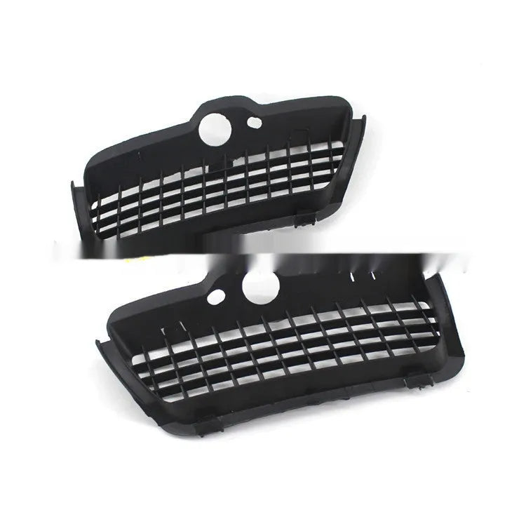 Pair of black ABS plastic Volkswagen Golf 3 fog light covers for the front bumper lower grille.