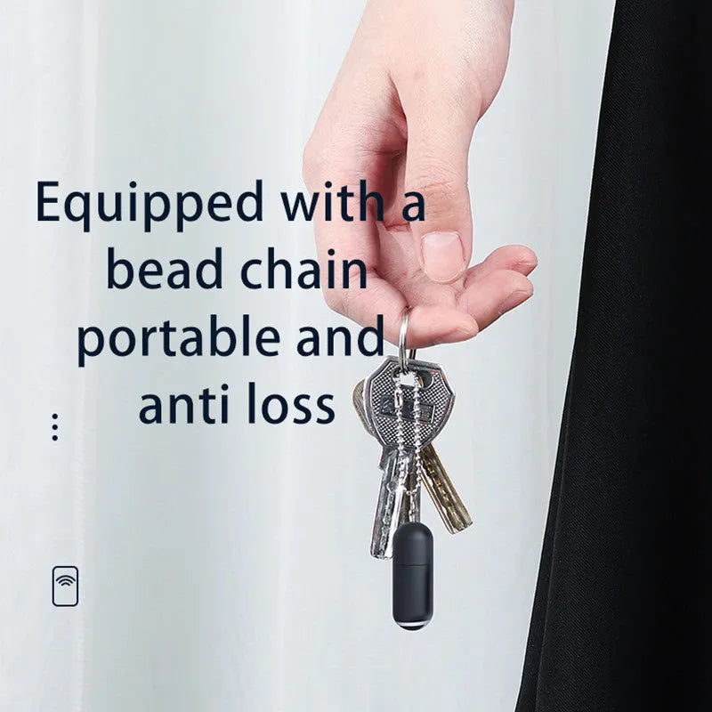 Small black capsule infrared remote control emitter for smartphone with Lightning, Type-C, or Micro-USB connector