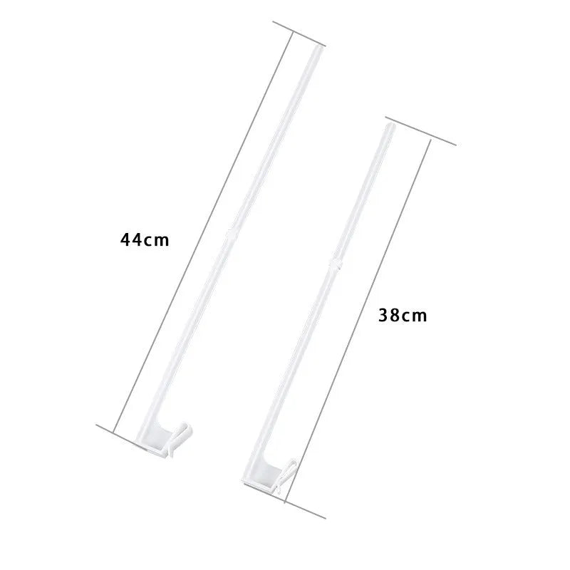 Ten white PP plastic car window flag pole holders with clip mounts.