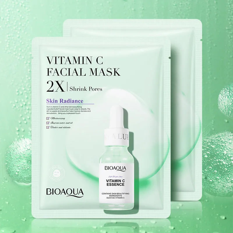 Collagen hyaluronic acid facial sheet mask 30g gel formula in white packaging