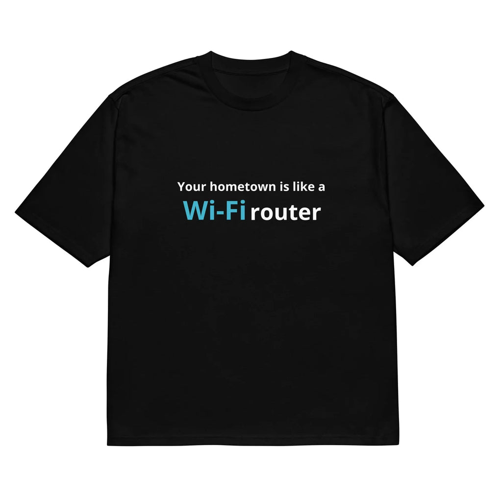 Black men's loose fit T-shirt with a cartoon print on the front, featuring short sleeves and a round neck.