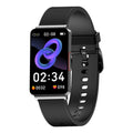 EP08 smart health bracelet with blood glucose tracking on a wrist, showing touch screen and TPU strap.