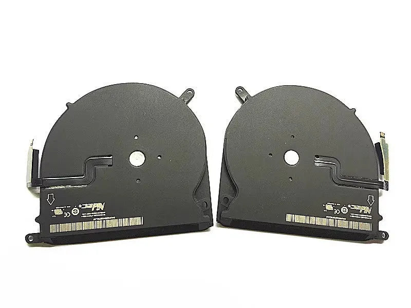 MacBook Pro A1398 laptop cooling fan replacement part with colour-coded housing variants