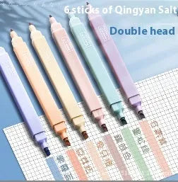 Set of double-ended fluorescent marking pens in assorted colours from the Mix, Salt, or Sweet series.
