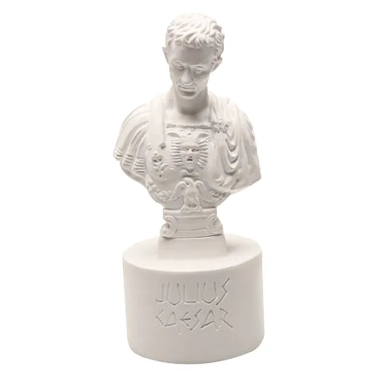White American character modelling pen holder in synthetic resin for desk organisation