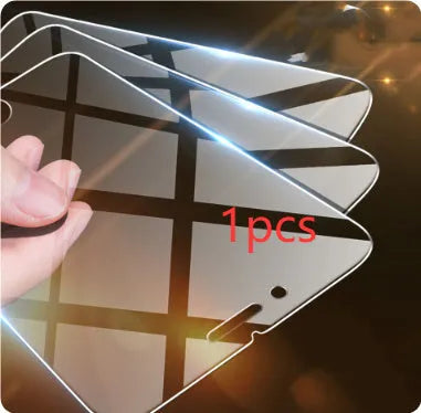 Transparent tempered glass screen protector for Apple iPhone with anti-fingerprint coating