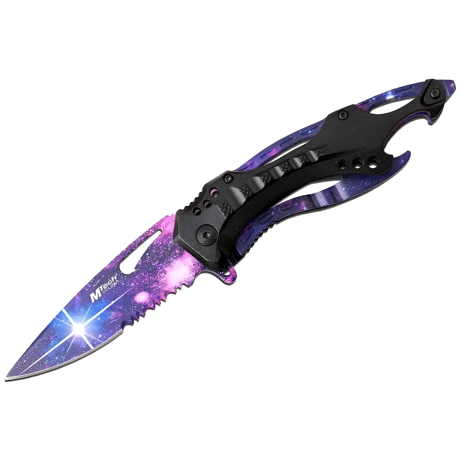 13cm CS GO Karambit pattern car body sticker in PVC vinyl, showing reflective and non-reflective options