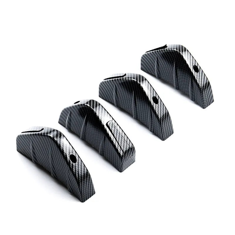 15cm universal triangle rear spoiler in ABS plastic with carbon fibre finish for general motors vehicles