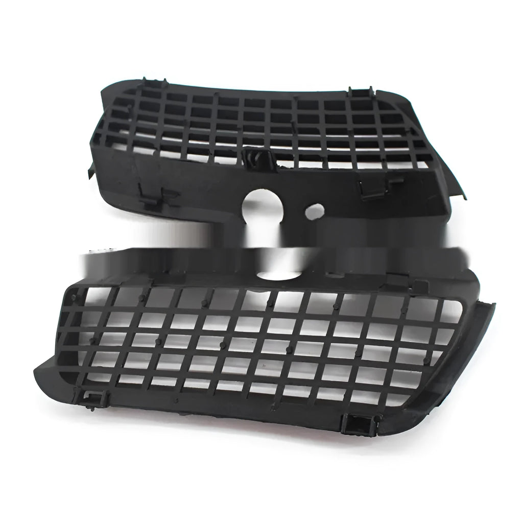 Pair of black ABS plastic Volkswagen Golf 3 fog light covers for the front bumper lower grille.