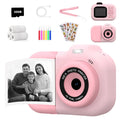 Children's plastic digital camera in pink, blue or purple colour with photography and video recording functions
