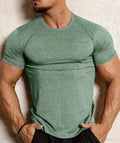 Men's short sleeve casual t-shirt in polyester blend fabric available in four colours