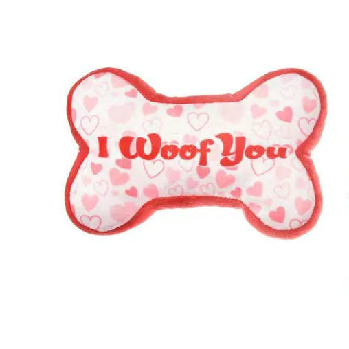 Pet plush tooth cleaning toy with molar design in bone powder colour option