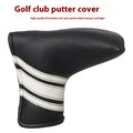 Black PU leather golf push rod case sleeve for club protection