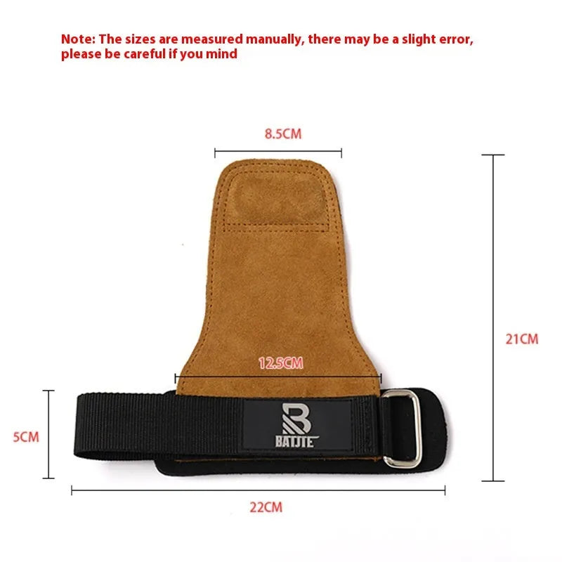 Brown wrist protectors for fitness training and horizontal pull-up exercises