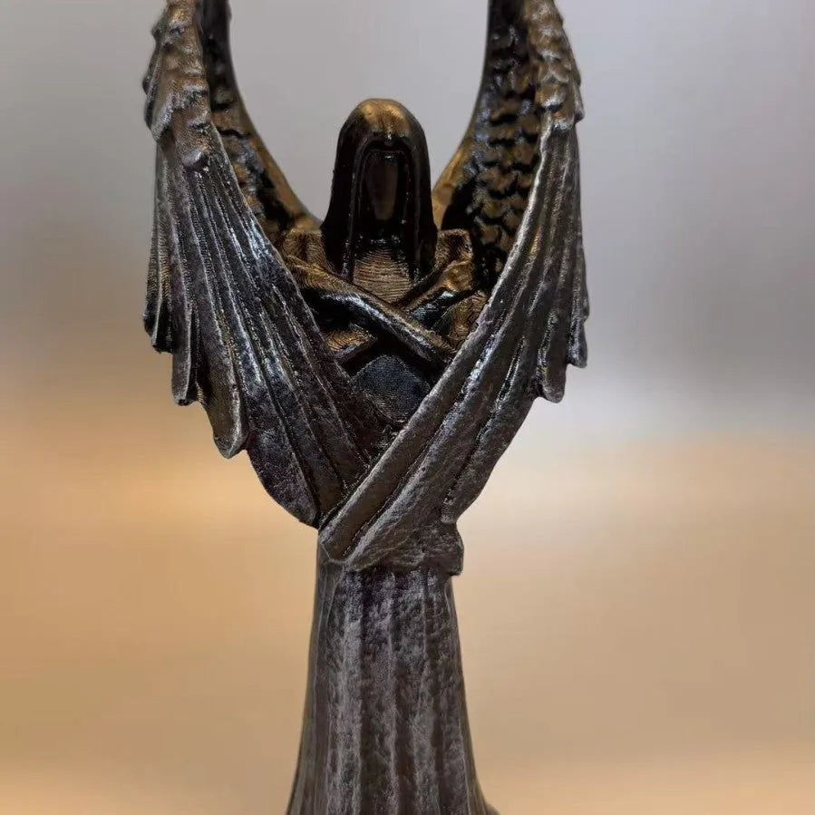 Dark Angel resin craft statue ornament measuring 6.5 by 5 by 17 centimetres