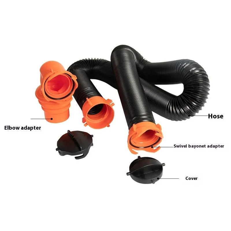 90 degree sewage hose rotary elbow joint connector for campervan caravan waste water drainage system