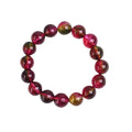 Handcrafted watermelon crystal bracelet showing pastoral design in casual style