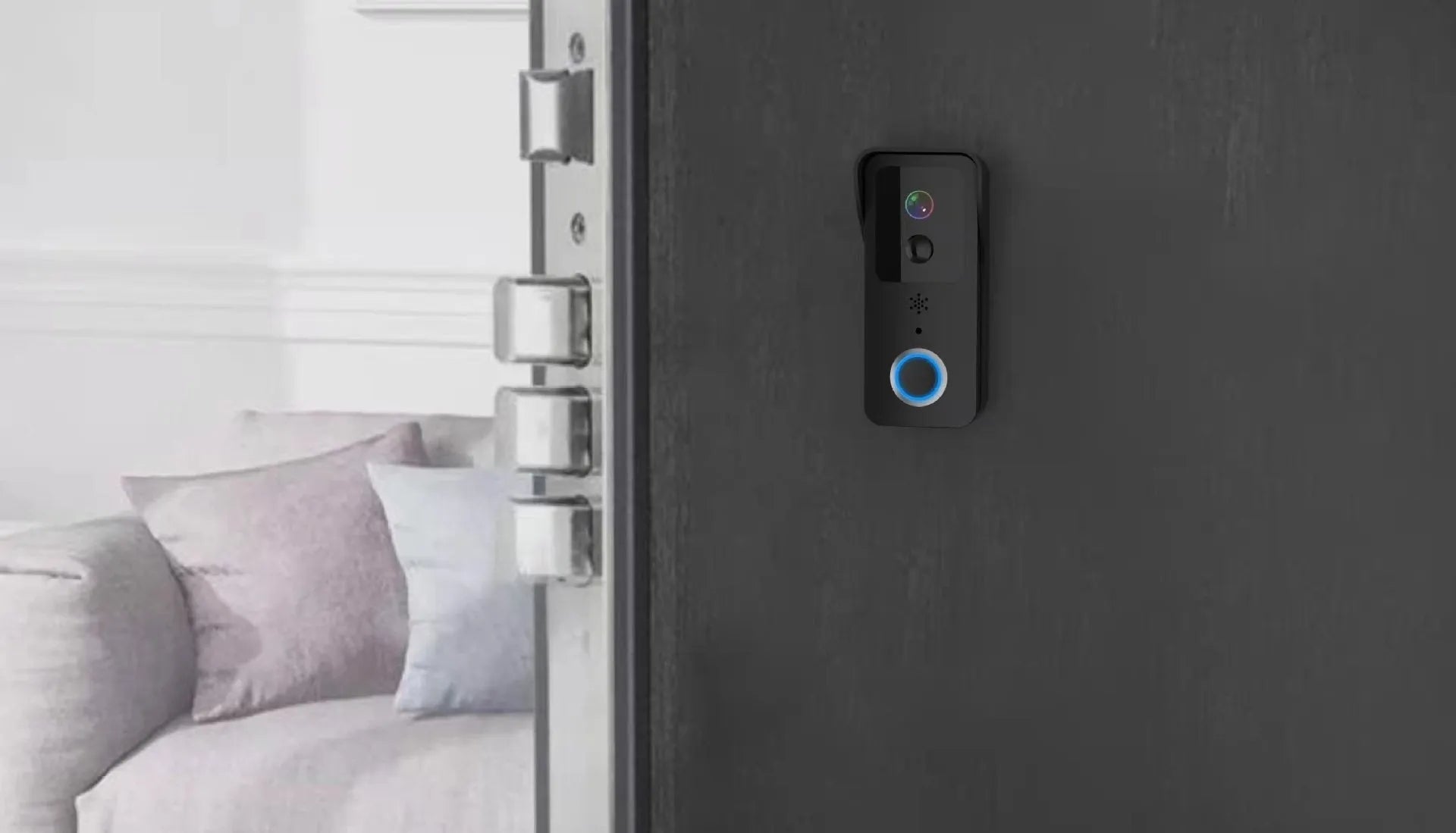 Waterproof smart home visual doorbell with HD video capability and remote app access