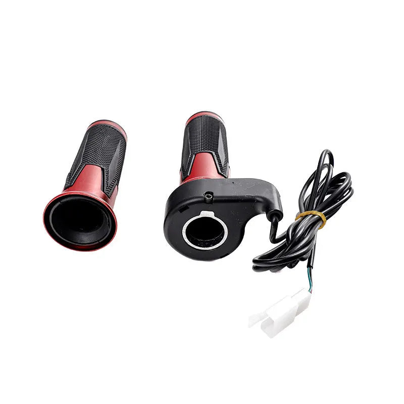 Plastic three-wheel electric car modification accelerator handle with 3-wire plug and choice of coloured finishes.