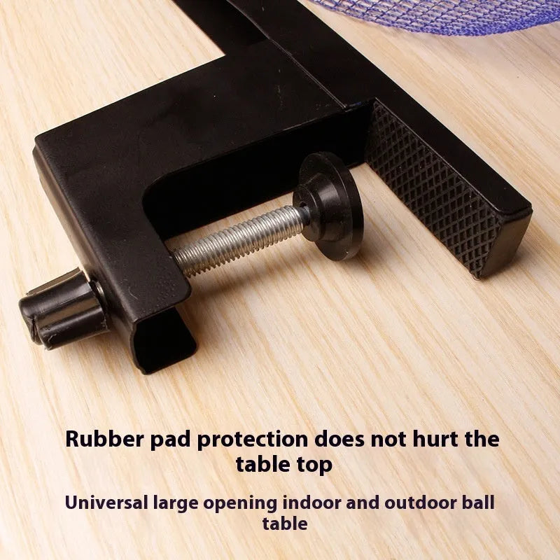 Table tennis post with universal thickened clip and indoor open grid table colour