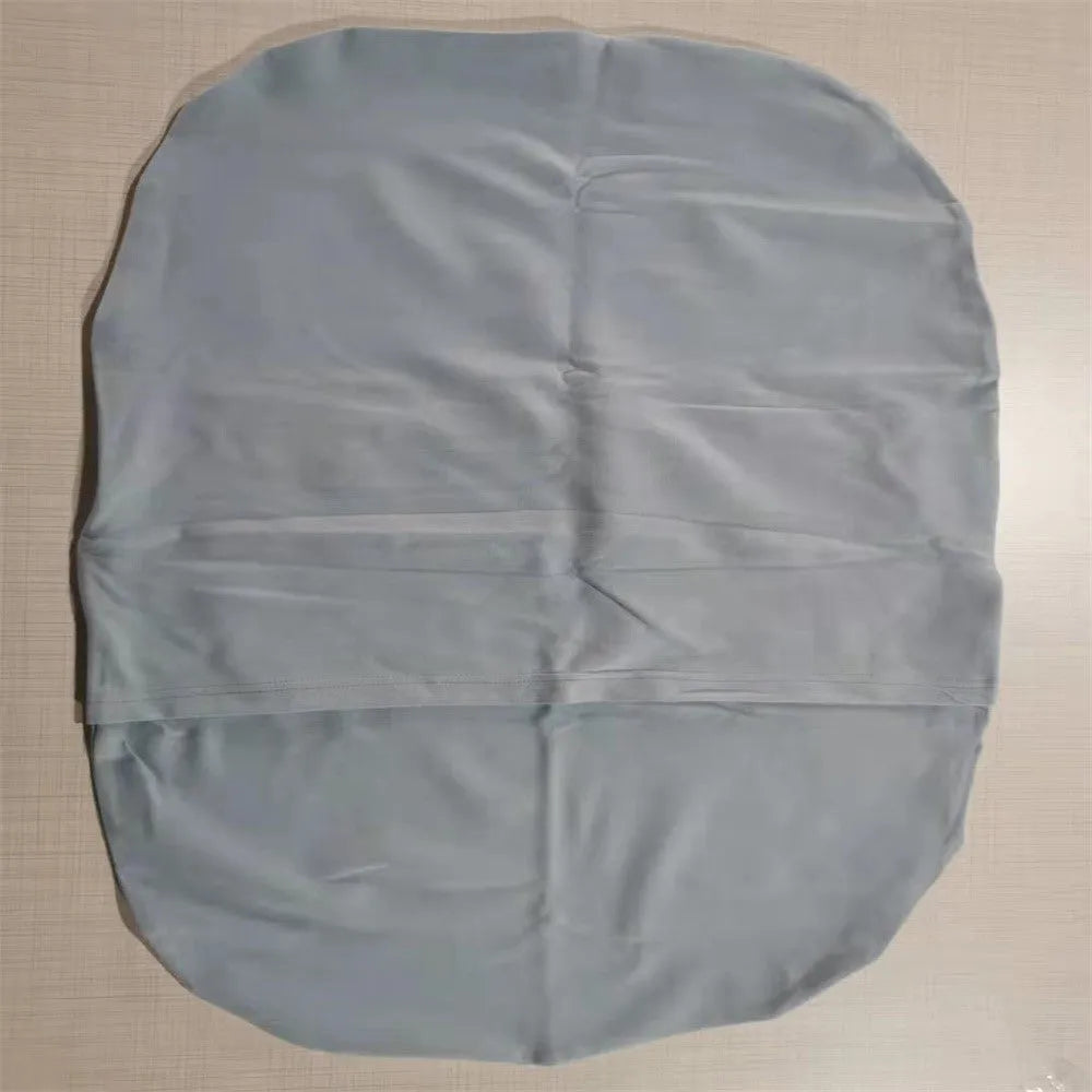 Beige portable cotton baby nest bed crib for newborns, measuring 75 cm by 45 cm.