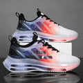 Men's platform sneakers in three colour options with mesh upper and rubber sole