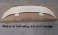 Universal punch-free ABS plastic car spoiler tail wing in a choice of finishes.