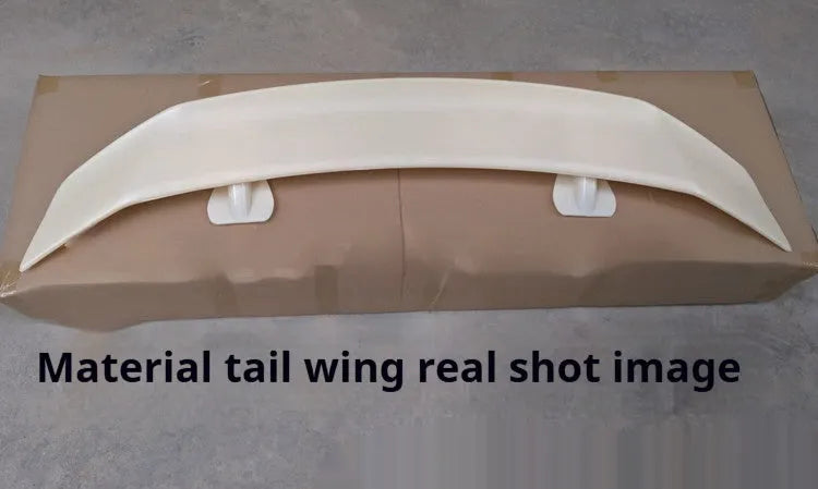 Universal punch-free ABS plastic car spoiler tail wing in a choice of finishes.