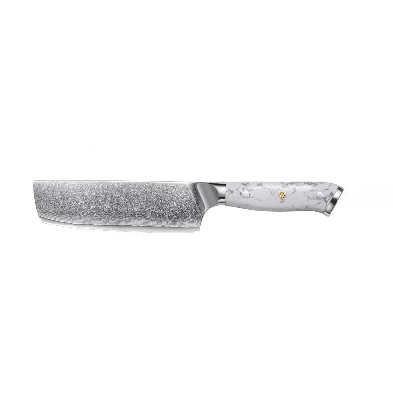 Damascus pattern combined chef's knife with 21cm VG10 steel blade and 11cm handle