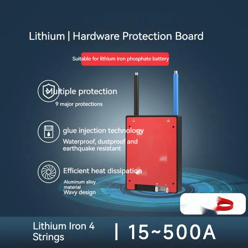 Dali lithium iron phosphate battery protection board BMS for 4S 12V setup with balance connectors.