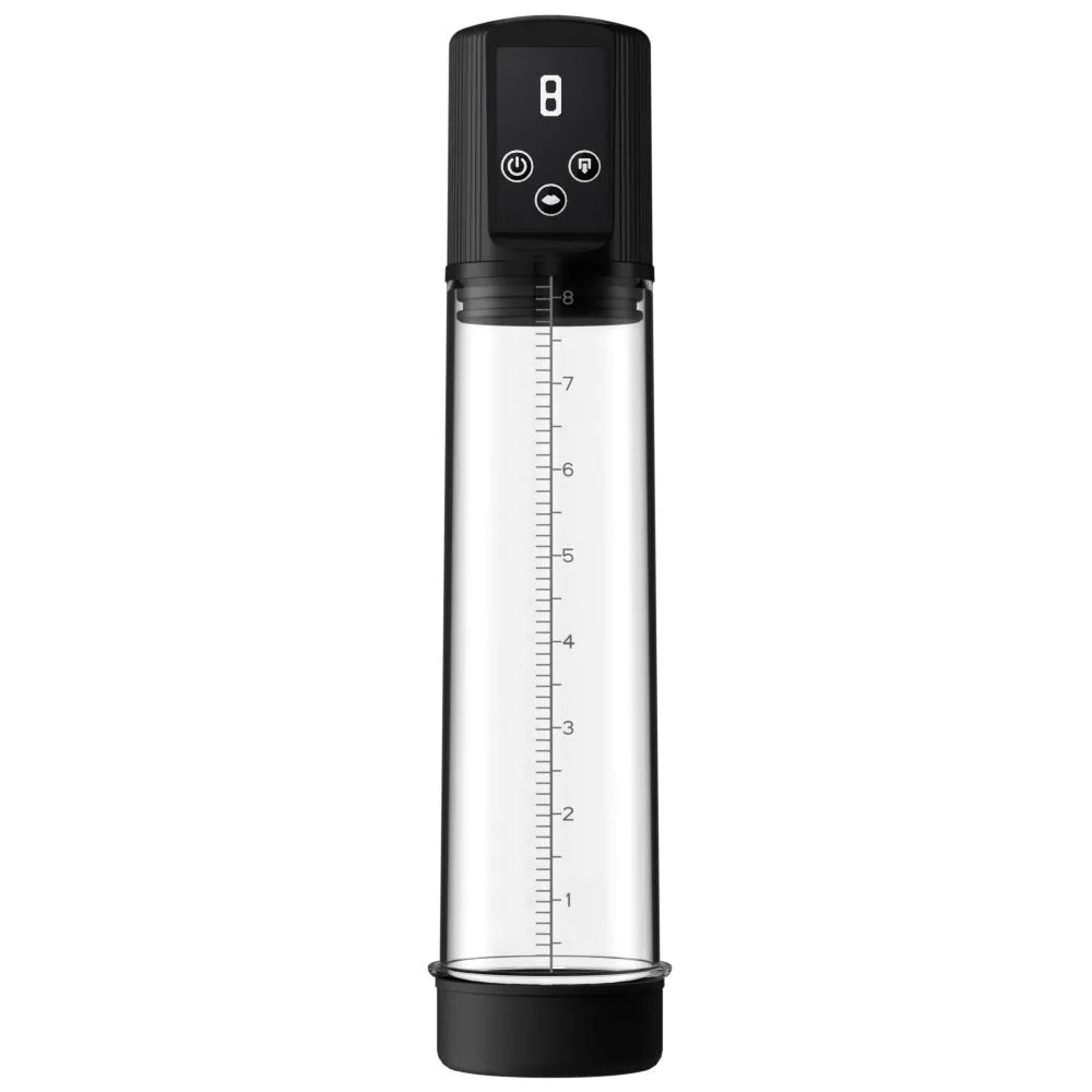 Men's electric training pump with grey airplane bottle design on a white background.